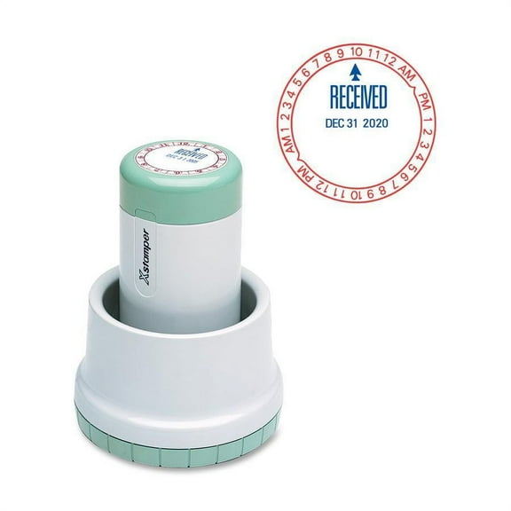 Xstamper, XST22402, XpeDater RECEIVED Rotary Time Stamp, 1 Each