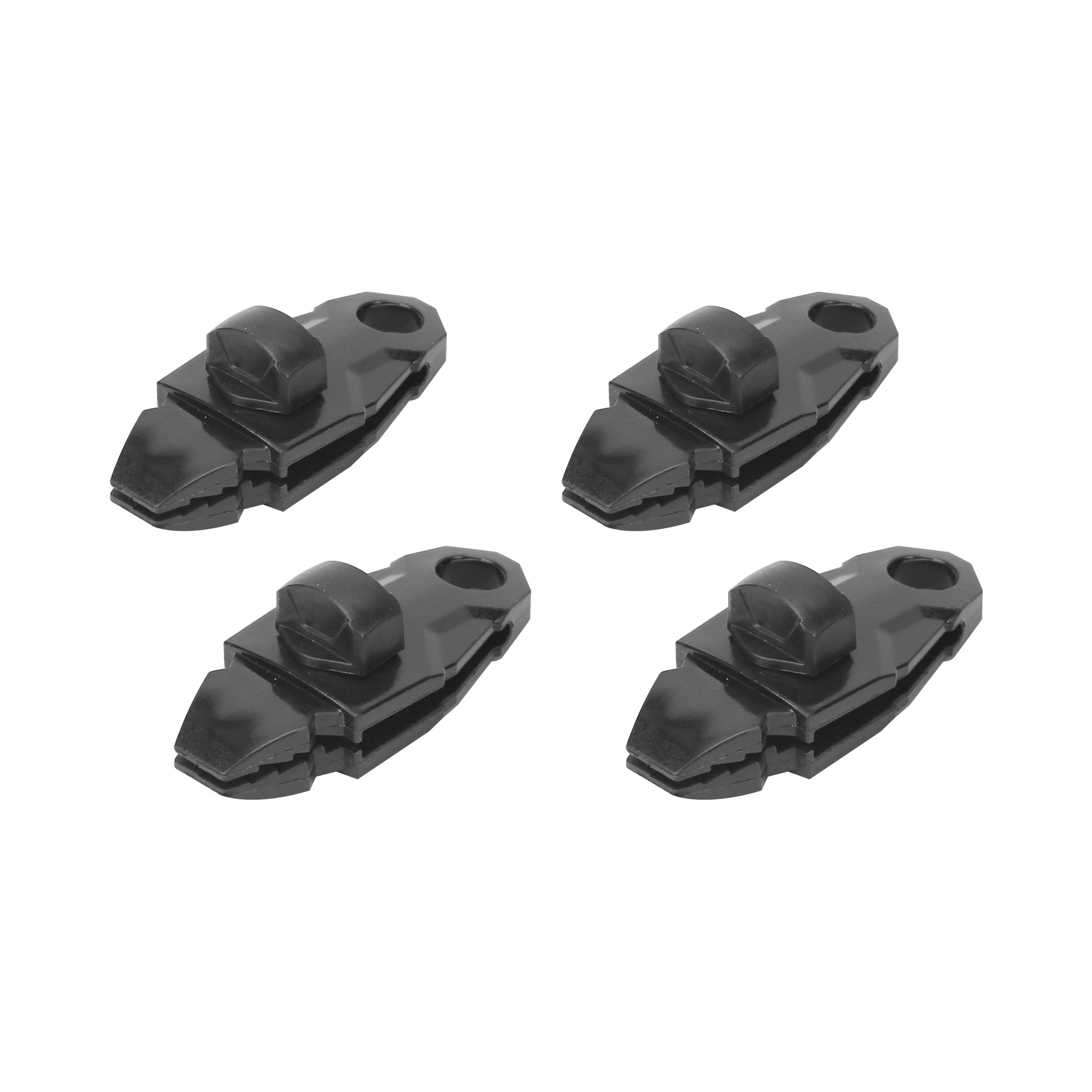 Xstrap Tarp Clips, Heavy Duty Lock Grip, Black Nylon Material 4-Pack