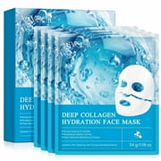 Xsvseie Collagen Face Mask,Anti-Aging Hydrating, Moisturize, Deep Lifting Mask, Brighten Skin Tone,4PCS