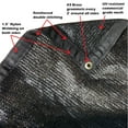 thumbnail image 1 of Xtarps -  10' x 14' - 50% shade cloth, shade fabric, sun shade, shade sail, black color, 1 of 1