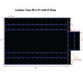 thumbnail image 1 of Xtarps-20' x 27' Flatbed Truck Tarp - Light Weight Lumber Tarp with 6' Drop, Black, 1 of 1
