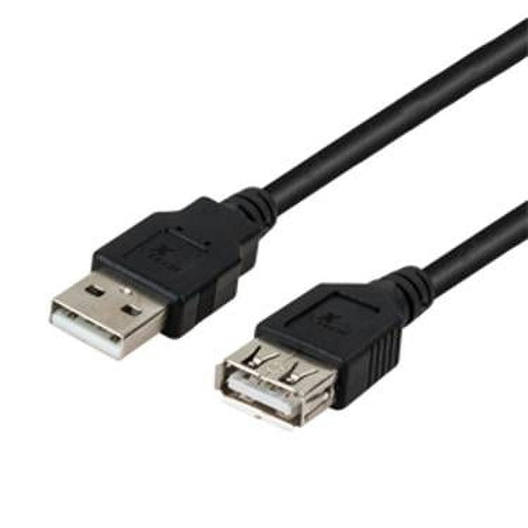 USB 2.0 Extension Cable, 15 ft, Black USB 2.0 Extension Cable, 15 ft, Black
