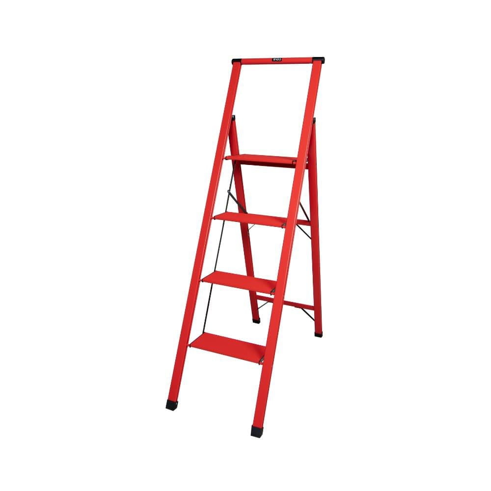 Xtend And Climb Slimline 4-Step White Aluminum Step Stool With Handle ...