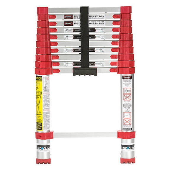 XTEND + CLIMB 760P+ 10.5 ft Aluminum Telescoping Extension Ladder, 250 lb Load Capacity