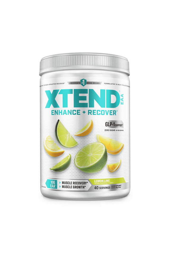 EAA Post-Workout Powder, for Muscle Recovery, Sugar-Free, Lemon Lime, 40 Servings
