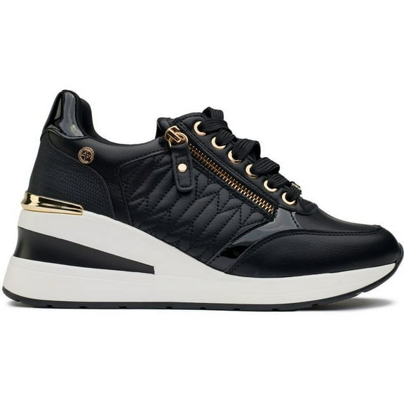 Xti Gold Wedge Sneakers