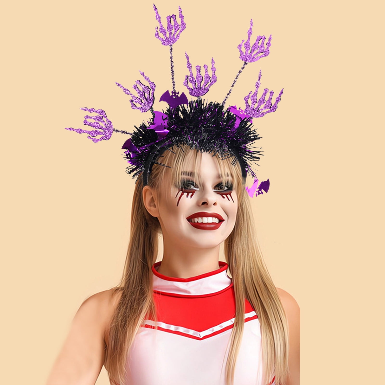 Xtnmypj Halloween Headband Pumpkin Style Headpiece Women Cute