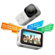 Xtra Atto Wearable 4K Vlog Camera, 54g Action Camera with Magnetic Mounts, 1/1.3  Sensor, 220 Min Max Recording, 5-Min Pre-Recording, Built-in Stabilization, 600MB/s Fast Transfer, Vision Dock Bundle