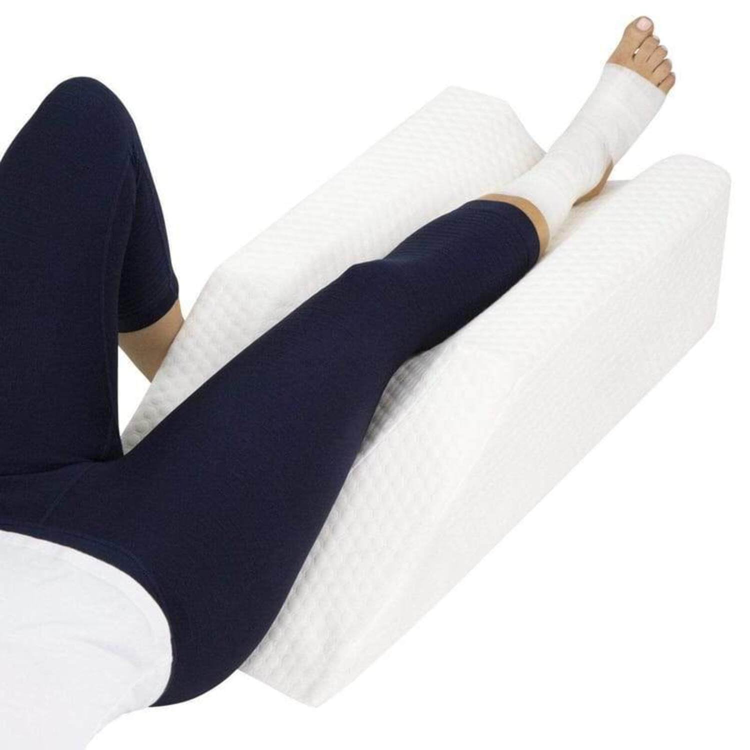 High Density Foam Leg Cushion for Leg Rise, Comfort - Legs, Knee, Ankle  Support and Raise Pillow, Surgery, Injuries, Rest