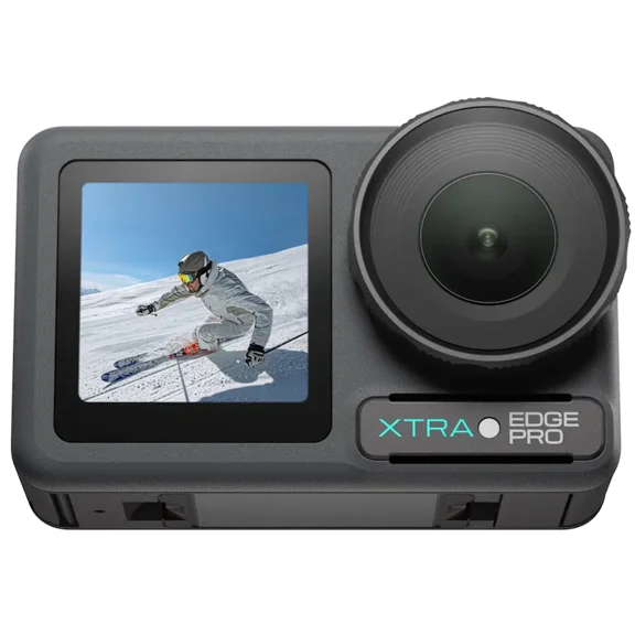 Xtra Edge Pro 4K Action Camera 60FPS, 1/1.3" Sensor Waterproof Camera 65FT, Ultra HD Sports Camera with Stabilization, Night Vision, POV Camera for Bike, Ski, Surf, Vlog