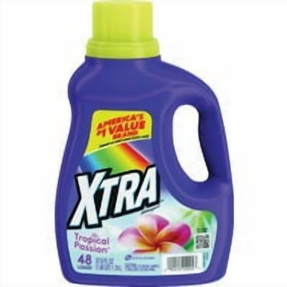 Xtra Tropical Passion Liquid Laundry Detergent, 57.6 fl oz, 48 Loads