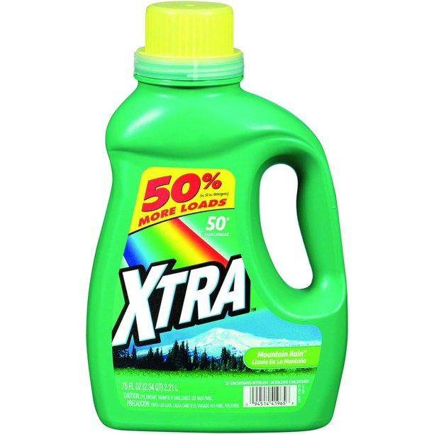 Xtra Liquid Laundry Detergent, Mountain Rain, 75oz