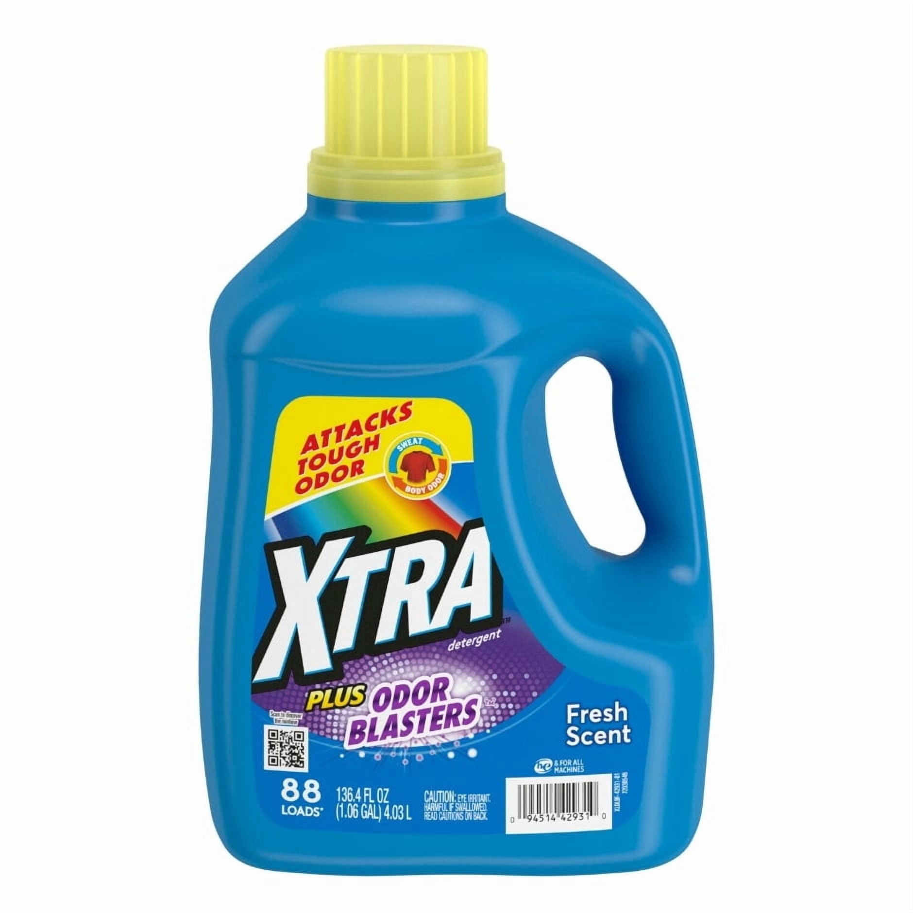 Xtra Liquid Laundry Detergent (Pack 1) - 88 Loads, 136.4fl