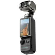 Xtra Muse Pocket Camera, Vlogging Camera with 1 CMOS, 4K/120fps Videos Camera with 3-Axis Gimbal, Fast Focusing, Face/Subject Tracking, Digital Video Camera with Microphones for Photography, Black