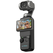 Xtra Muse 4K 120fps 3-Axis Pocket Gimbal Camera, 9.4MP 1-Inch CMOS Vlogging Camera, 10-bit X-Log, 4X Digital Zoom, Black 1 Unit