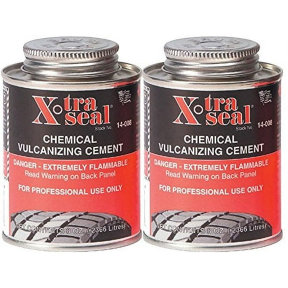 Xtra-Seal Chemical Vulcanizing Cement (8 oz.) - 2 Pack