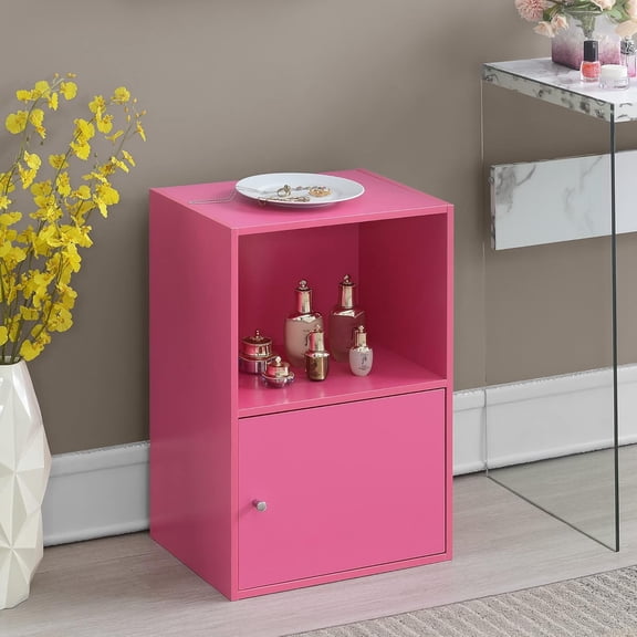 Xtra Storage 1 Door Cabinet with Shelf, Pink