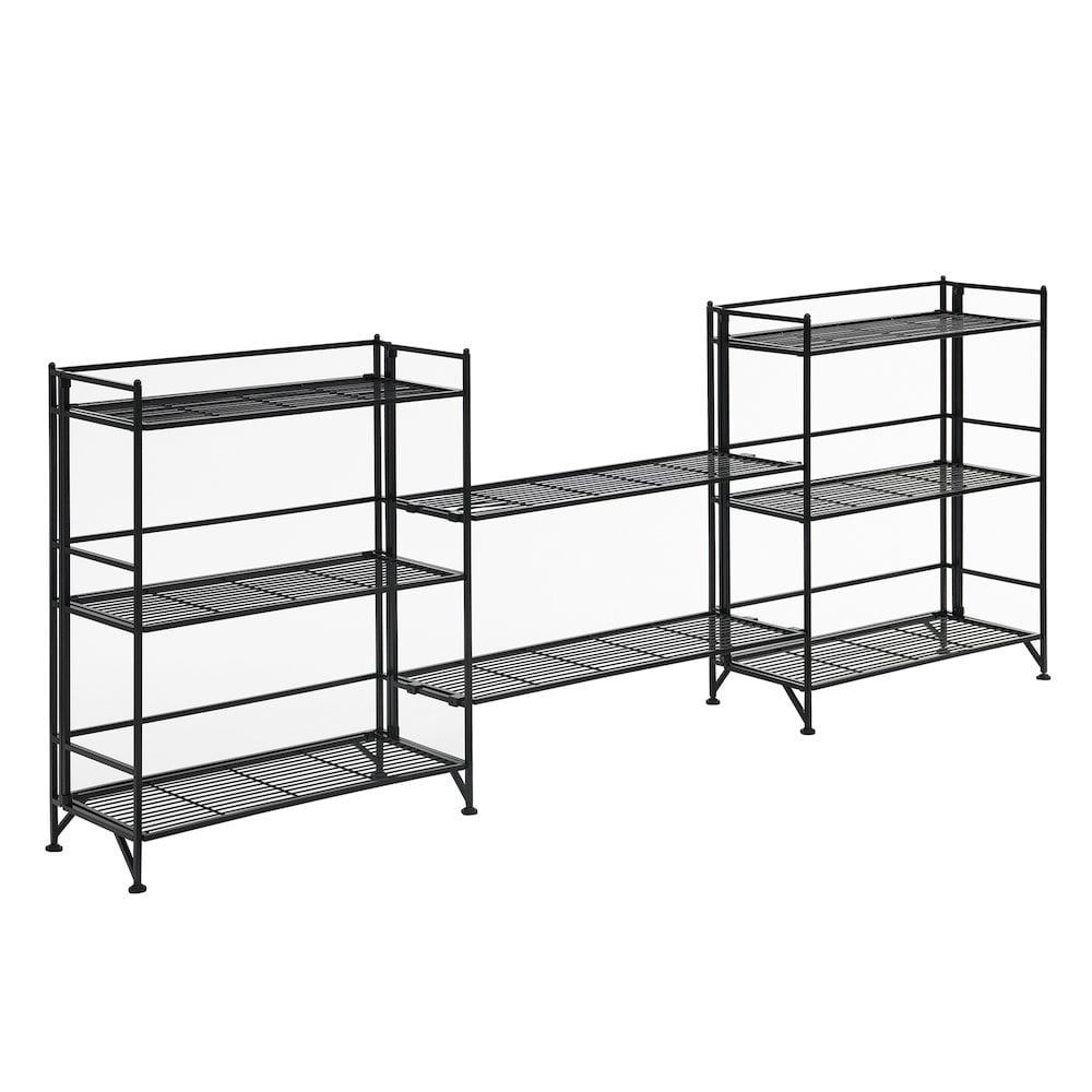 Xtra Storage Wide Folding Shelves w/Two Deluxe Extension Shelves in ...