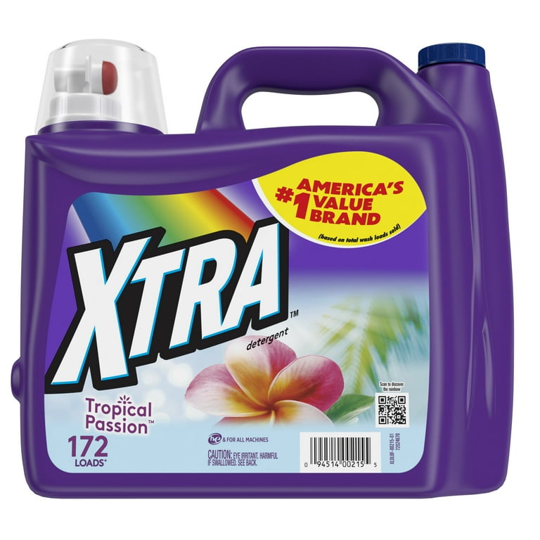 Xtra Tropical Passion 172 Loads Liquid Laundry Detergent 206.4 fl oz
