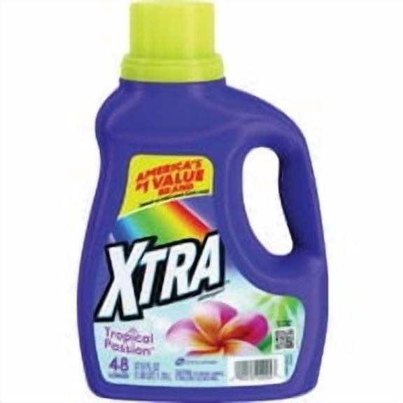 Xtra Tropical Passion Liquid Laundry Detergent, 57.6 fl oz, 48 Loads