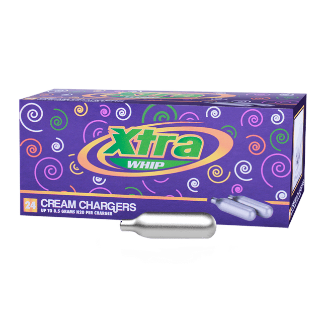 Xtra Whip Whipped Cream Chargers (Pure Original, 24pc, 8g) Nitrous