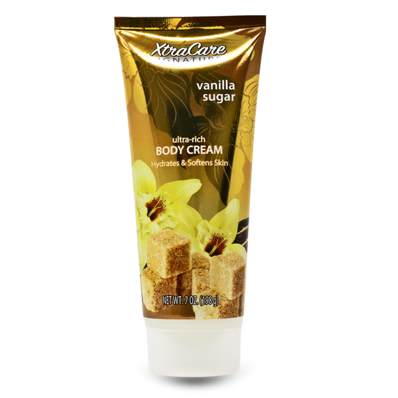 XtraCare Vanilla Sugar Body Cream,Hydrates & Softens Skin, 7 fl oz