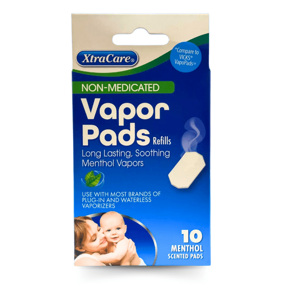 XtraCare Vapor Pads, 10 Count Non-Medicated, Menthol Scented Refills