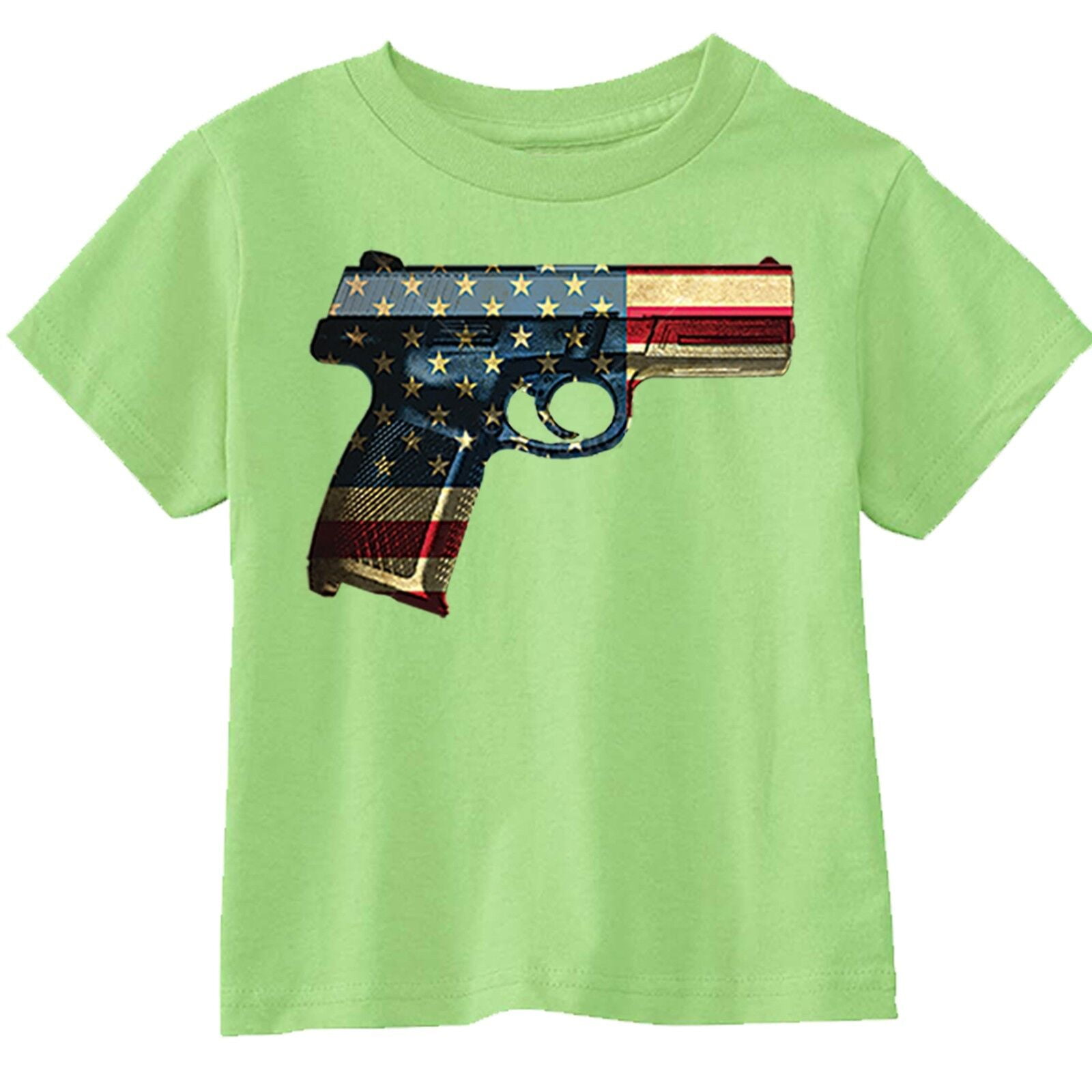 XtraFly Apparel American Flag Gun 2nd Amendment 4th of July T-shirt USA ...