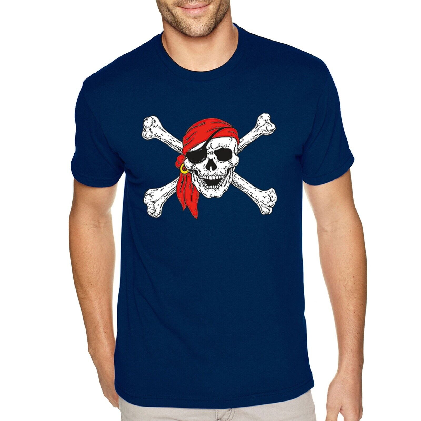 T-shirt Stampata Pirate Skull - Italy Tshirt Stampa Magliette - Foto 7