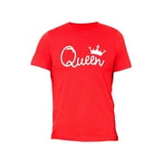 XtraFly Apparel Men's Mother's Day t shirt Queen Crown Signature T-shirt S-6X Wife Mom t-shirt