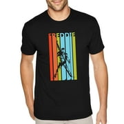 XtraFly Apparel Men's Tee Freddie Mercury Queen 80's Music Band Crewneck T-shirt