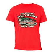 XtraFly Apparel Mens Fun Old Fashioned Family Christmas Vacation Griswold Ugly Sweater T-shirt