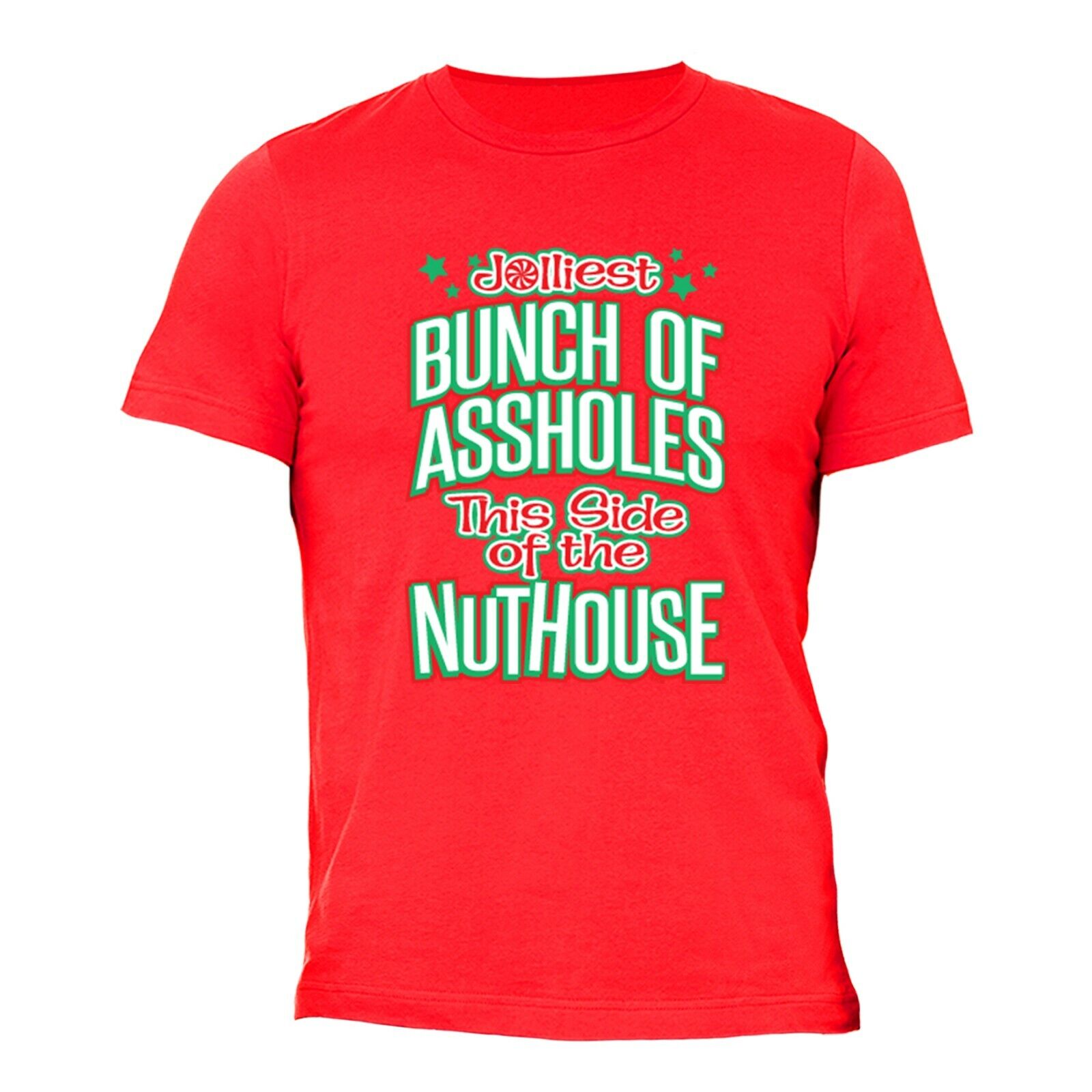 XtraFly Apparel Mens Jolliest Bunch Of As*holes Nuthouse Vacation Ugly