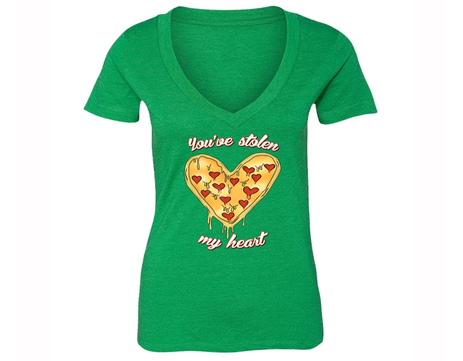 XtraFly Apparel Women's Stolen my Heart T-Shirt Pizza Lover Novelty ...