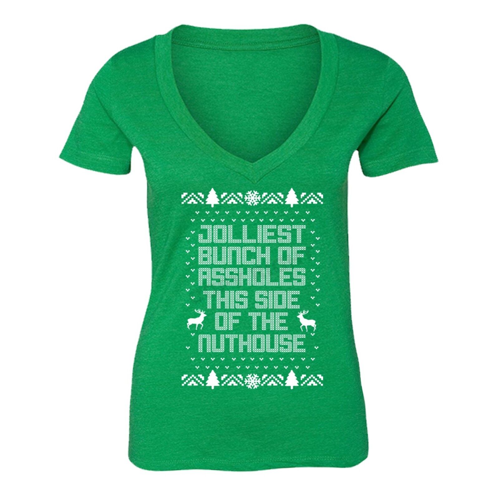 XtraFly Apparel Womens Jolliest Bunch Of Nuthouse Vacation Ugly