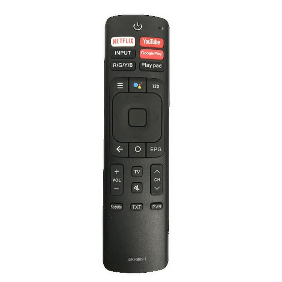 Xtrasaver ERF3A69S Smart TV Voice Command Remote Control with Netflix Google Play Sling YouTube Fandango Now Tikilive Buttons fit for Hisense/Sharp Smart TV
