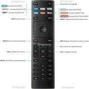 Xtrasaver VIZIO XRT136 Version #1 Universal Replacement Remote Control for Vizio Smart TV, Black