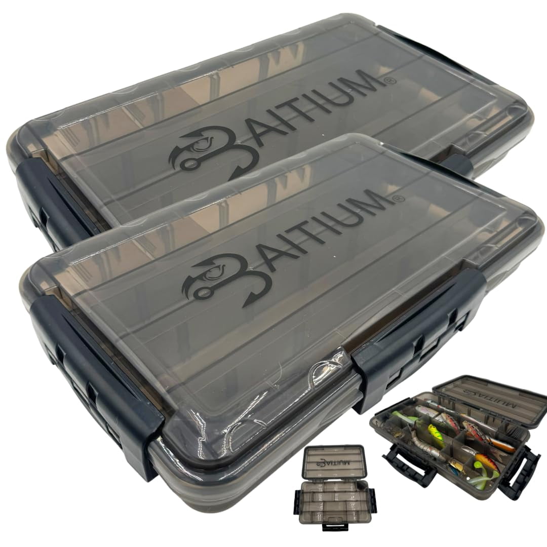Xtraseal Waterproof Fishing Tackle Box Organizer  Boxes With Dividers Tacklebox For 3600 3700 Tray Gear