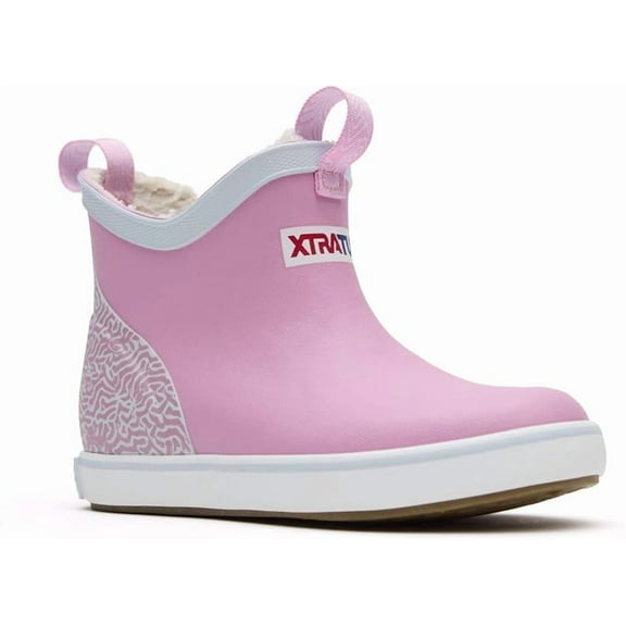 Xtratuf Big Kids Trolling Ankle Deck Boot - Orchid, 4