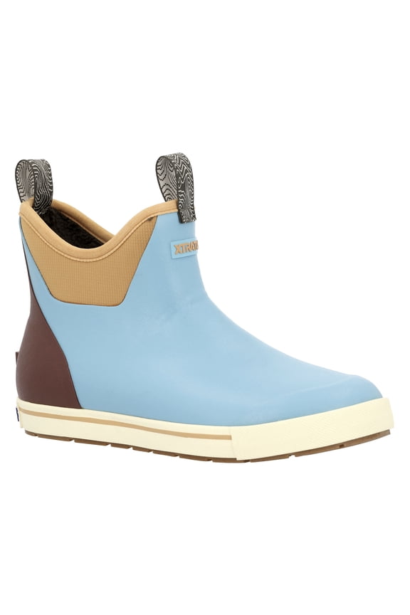 Men's 6in ADB Camp Retro Blue/Oak Buff Ankle Deck Boots, Size: 9 (XMADBC20-9)