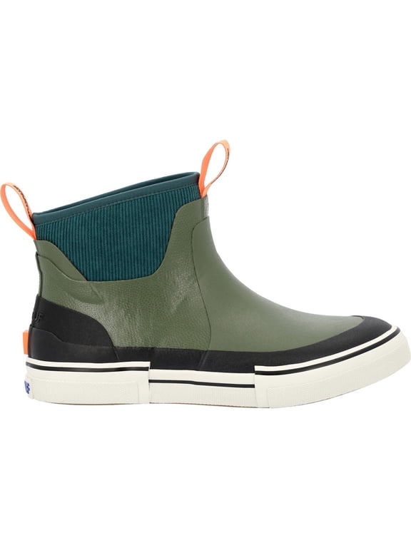 Men's Ankle Deck Boot OOTO, Dark Sea Green, Size 8(M)