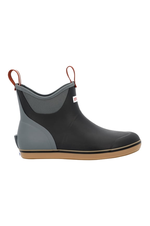 Mens Ankle Deck Round Toe Pull On Ankle Boots