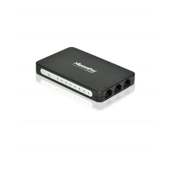 XtremPro 8-Port USB Powered Ethernet RJ45 Network Switch Hub - Black