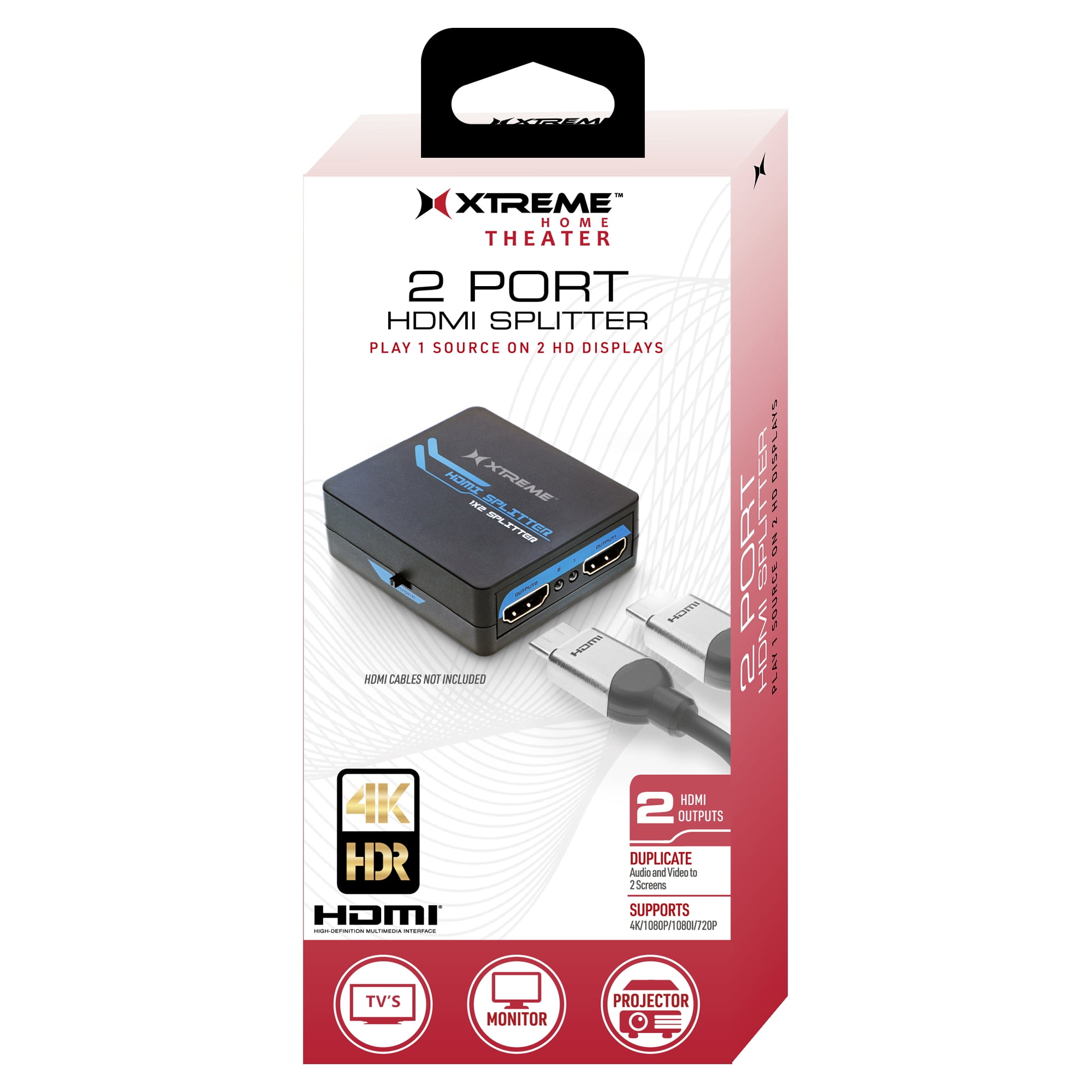 Xtreme 2 Port HDMI Splitter