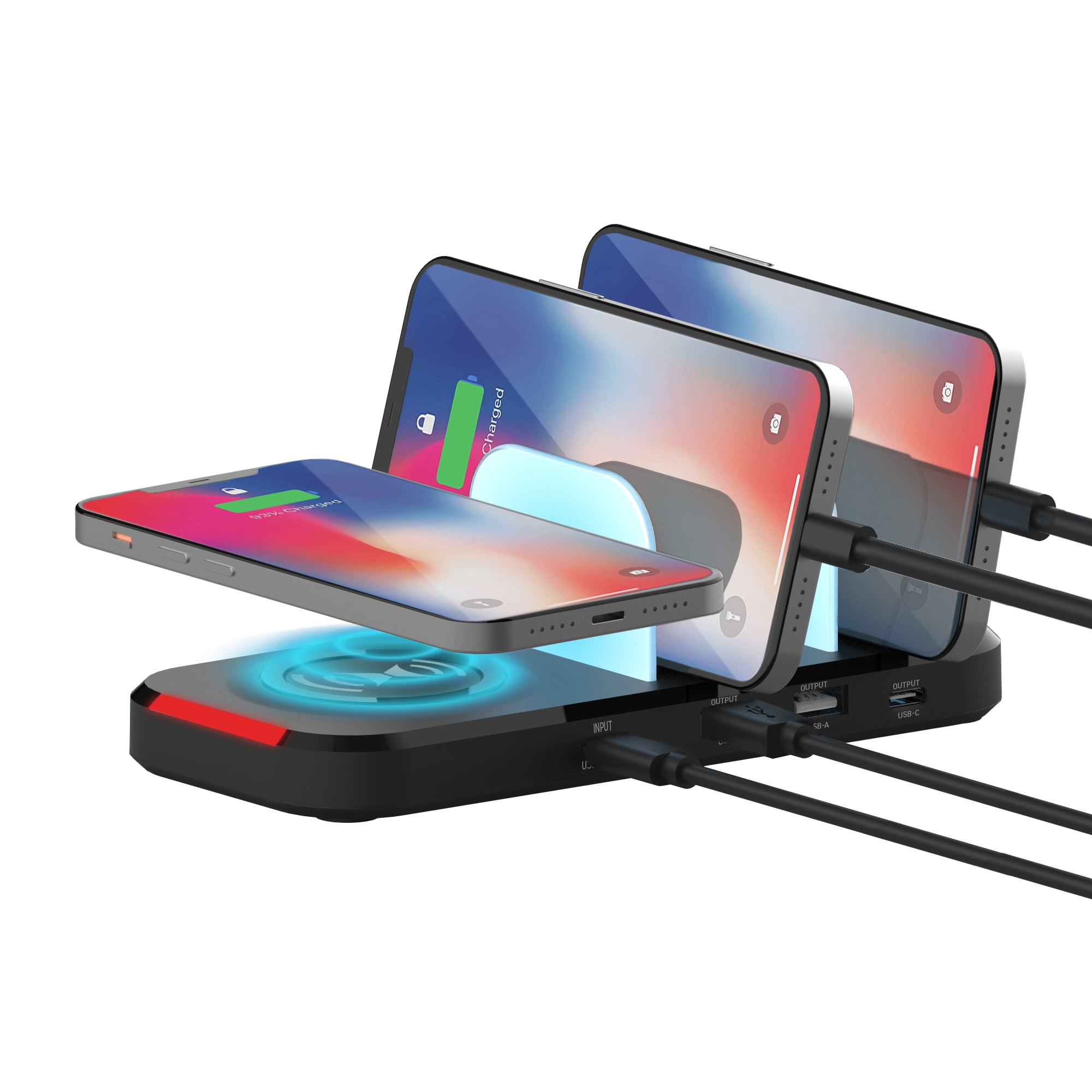 Xtreme 4 In 1 Wireless Charging Station With 10W Wireless Charging Pad