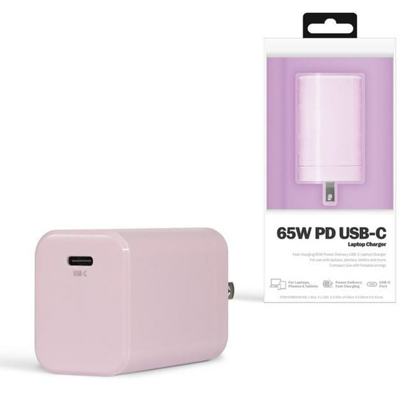 Xtreme 65W USB-C Wall Charger for Laptops with PD Power Delivery, Compact Fast Charging Wall Charger, Compatible with Laptops, Phones, Tablets, MacBooks, iPhones, iPads, Samsung, and More