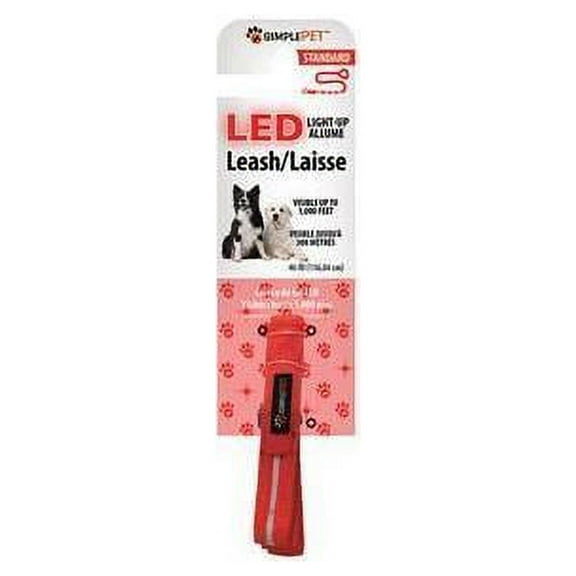 Xtreme Accessories LED Flash Nylon Dog Leash Red XLL7-1001-RED