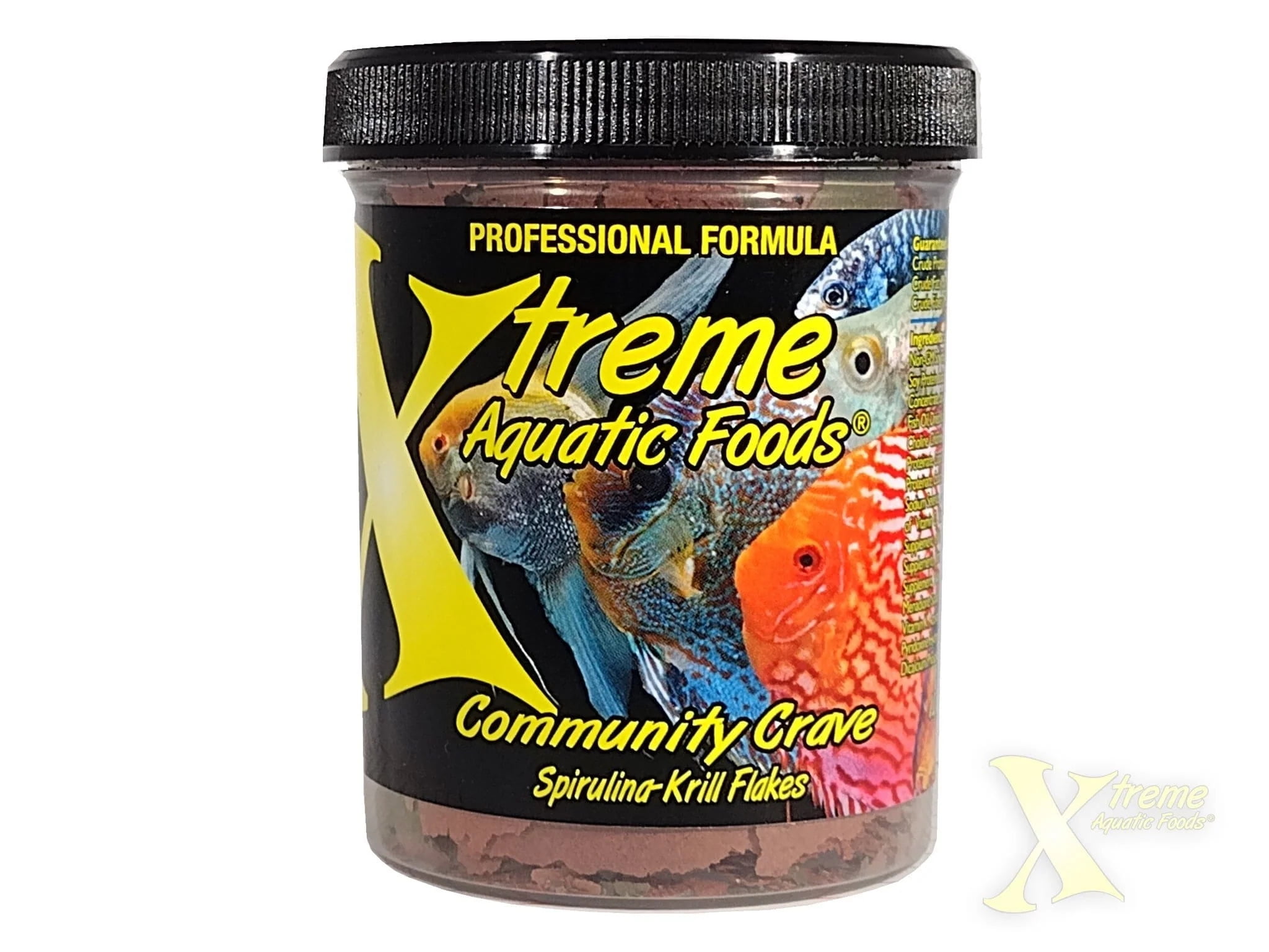 Xtreme Aquatic Foods Community Crave Krill Spirulina Flakes