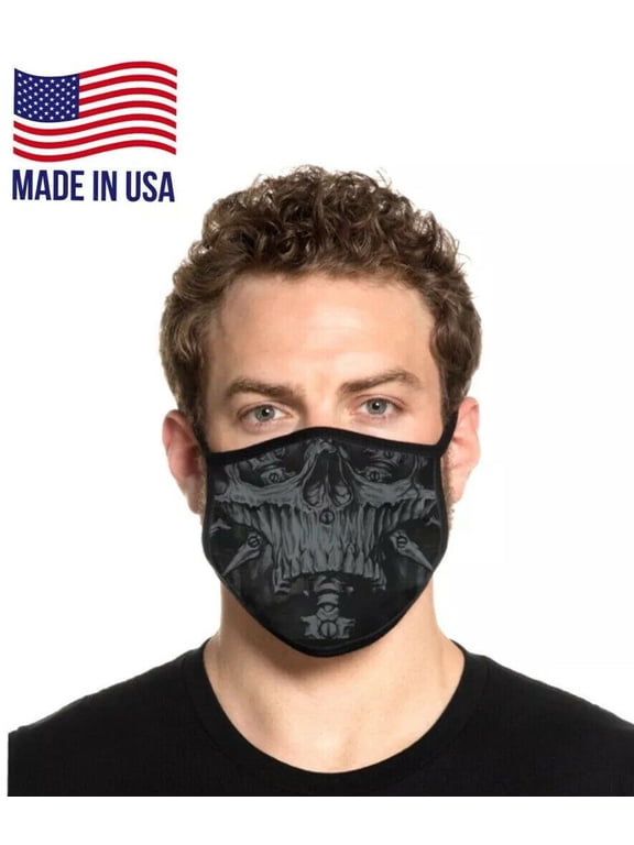 Affliction Mask Skeleton Biker Face Mask Skull Washable Reusable