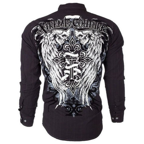 Xtreme Couture Affliction Men's Button down Shirt Kings Fall